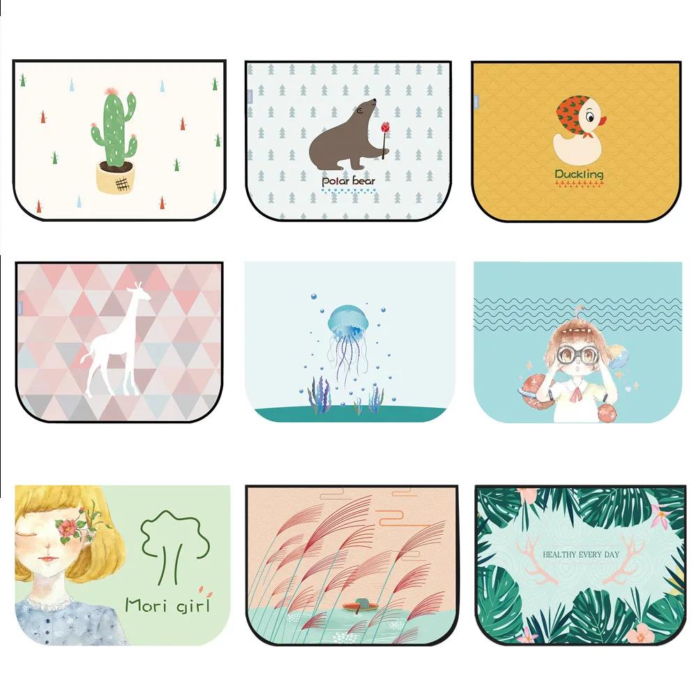 Автомобильная магнитная шторка на окно автомобиля, солнцезащитный козырек с рисунком, универсальная боковая солнцезащитная шторка с защитой от ультрафиолета для детей