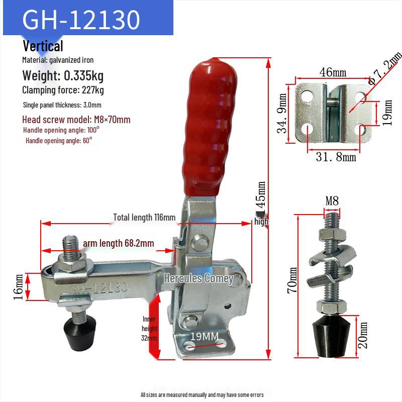 Quick-Release Horizontal Welding Pliers Clamp 301/201/101