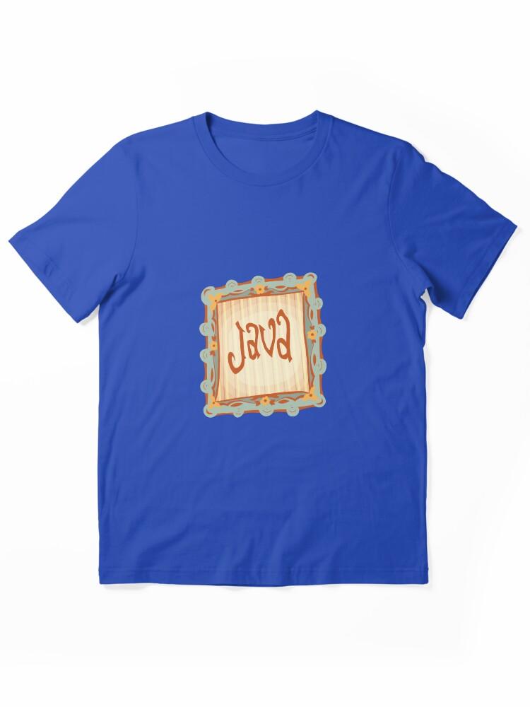 Jawa JAVA ИНДОНЕЗИЯ ПУТЕШЕСТВИЕ ТИПОГРАФИКА Базовая унисекс футболка
