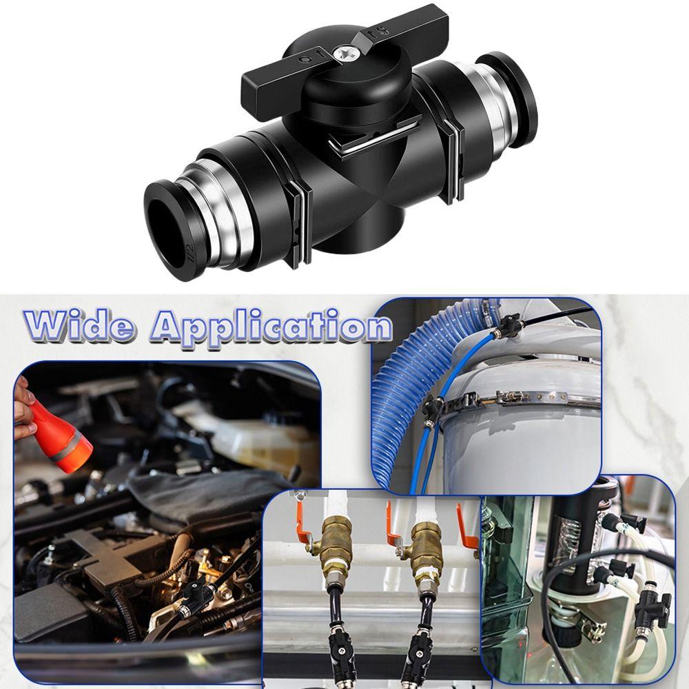 Ручной пневматический клапан Черный фитинг BUC Ручной переключатель Быстроразъемный соединитель