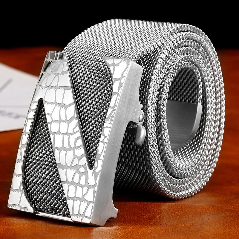 Внутренняя головка ремня из нержавеющей стали 304 Мужская пряжка для ремня Самооборона на открытом воздухе Цельнометаллическая цепочка для ремня Модный мужской досуг