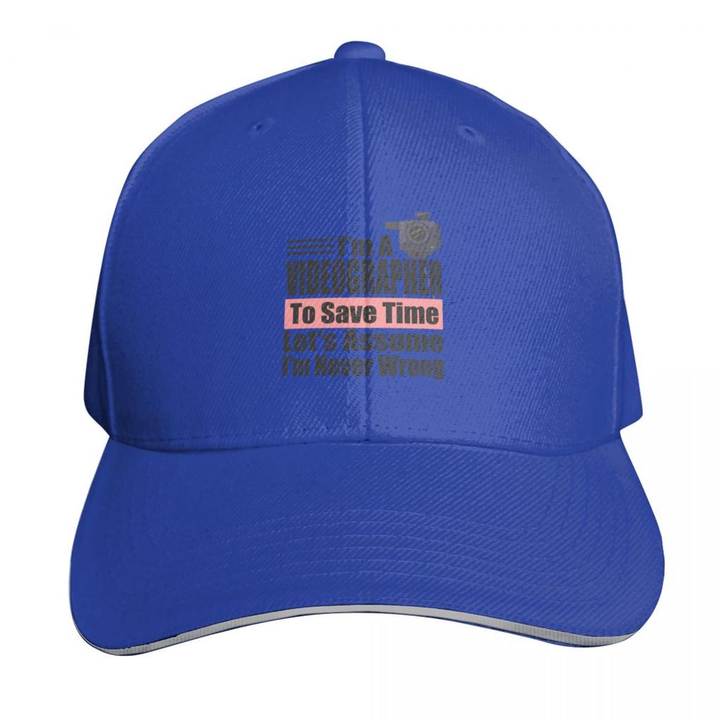 Im a Videographer to Save Time Lets assume Im Never Wrong Videographer Birthday Videographer Gift Idea Baseball Cap