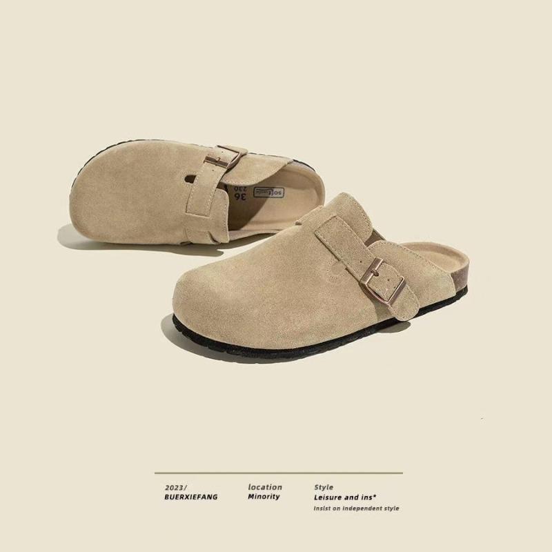 Новые женские осенне-зимние модные платформенные Birkenstocks повседневные полуботинки-тапочки модные универсальные и прочные