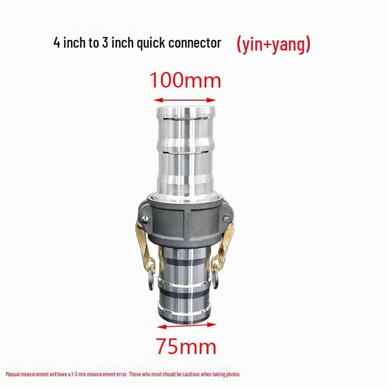 Aluminum Alloy Type C Male & Female Quick Coupler Hose Fittings with Reducing Lever