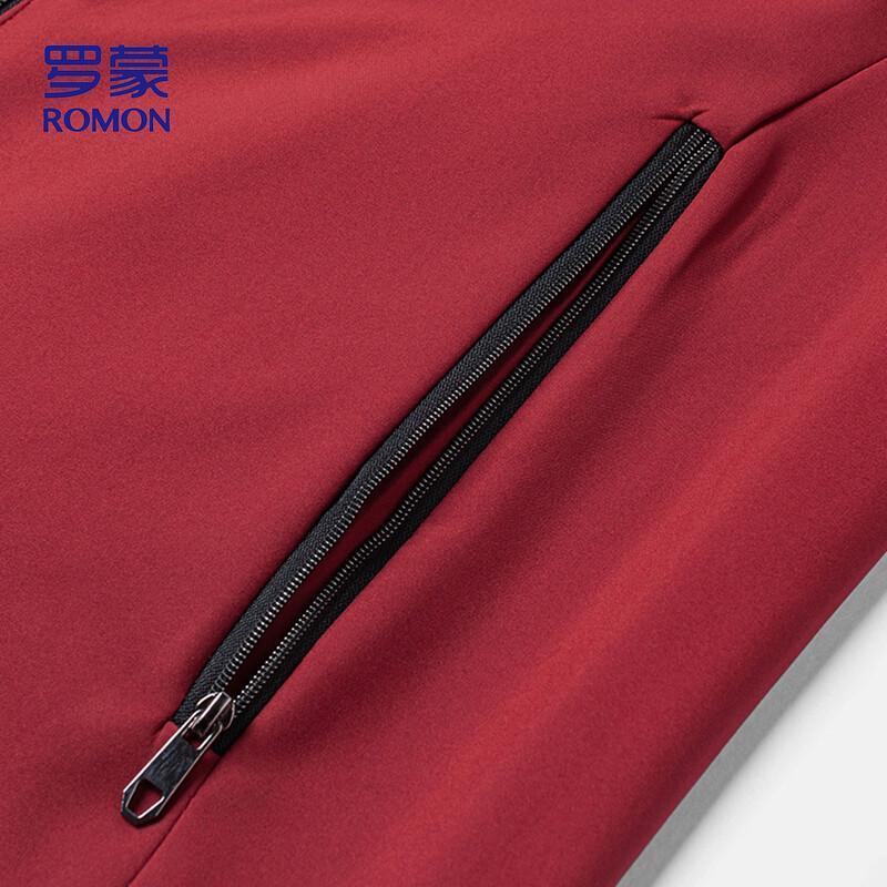 ROMON Men's Hooded Business Casual Windproof Jacket