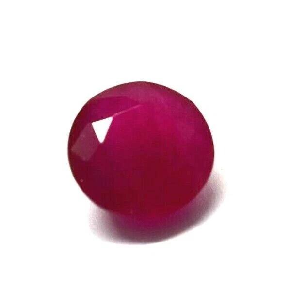 Beautiful Red Bixbite Beryl Supreb Natural Round Cut 7-8 Ct Certified Gemstone