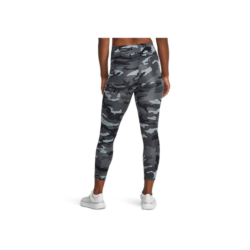 Under Armour Тренировочные обтягивающие спортивные штаны Meridian Camouflage Nine-Point, женские, синие 1379164-465
