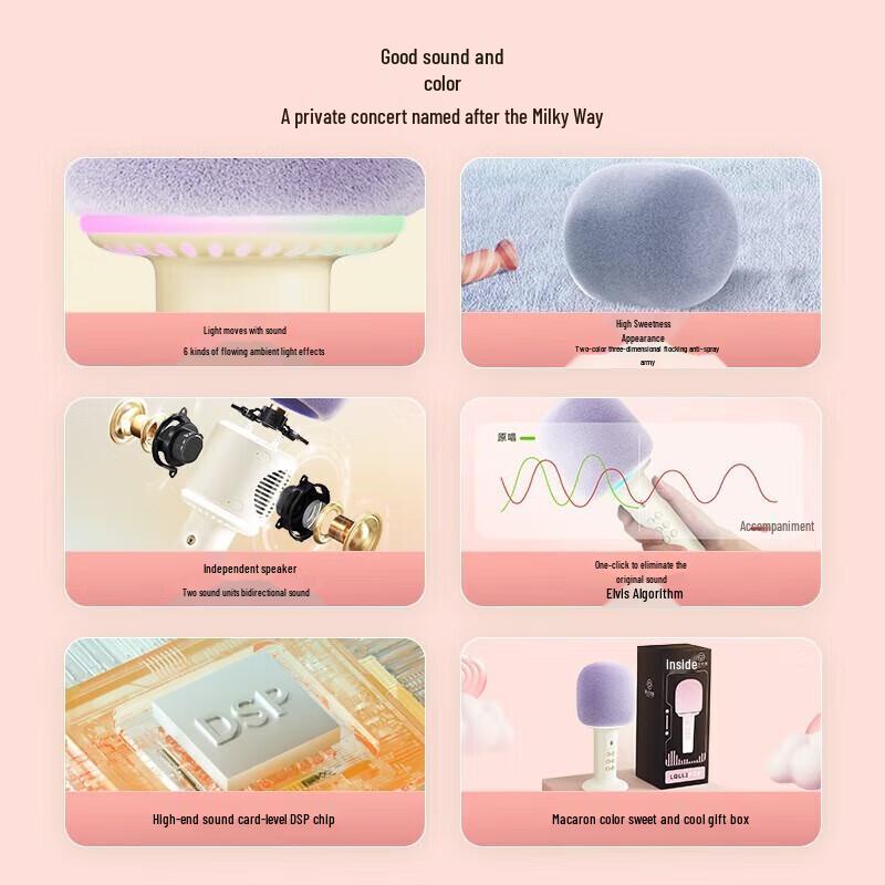 Mao Wang MW-X1 Barbie Edition Lollipop Microphone Speaker