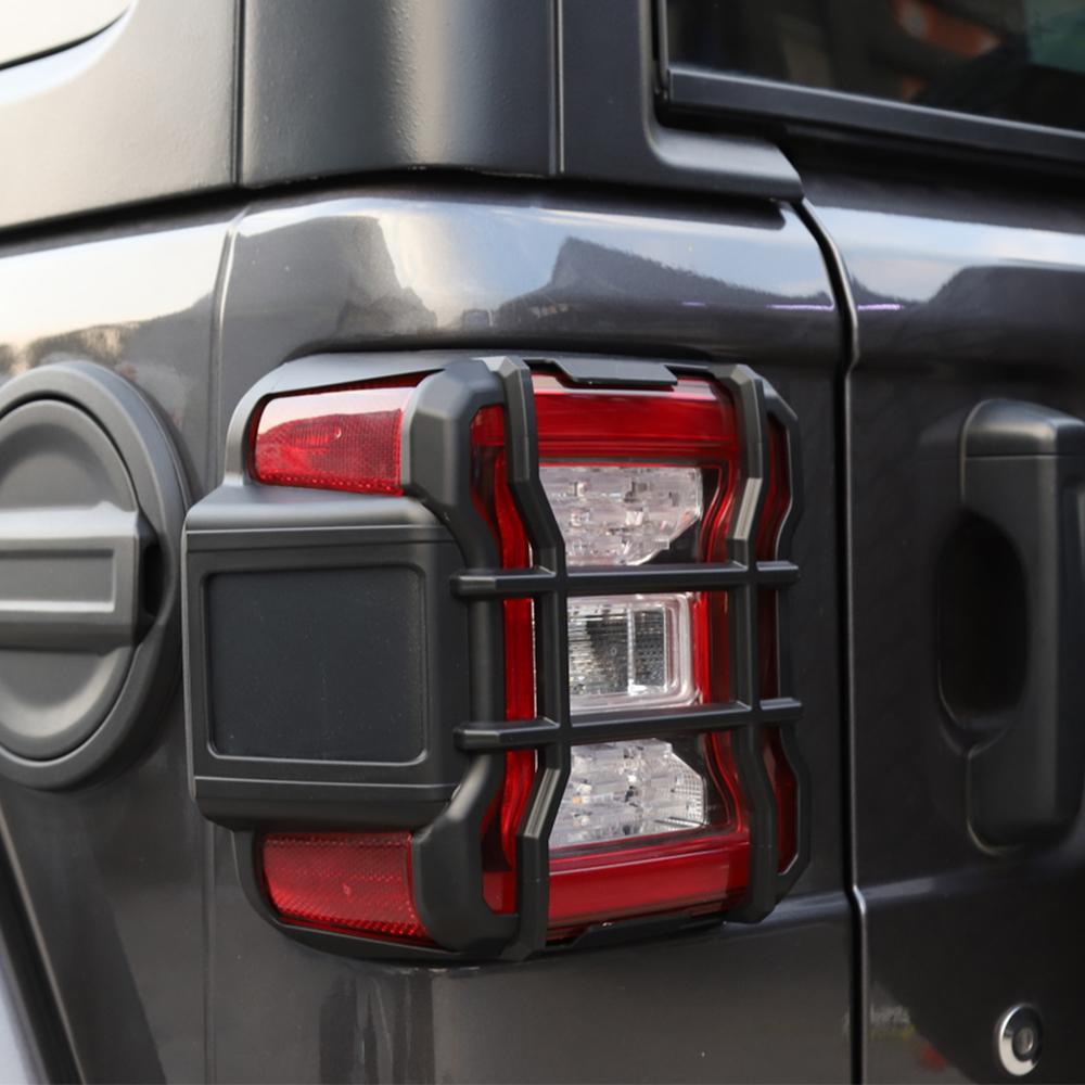 Car Tail Light Decoration LED Taillight Protection Guards Cover for Jeep Wrangler JL 2018-2023 Lamp Hoods Exterior