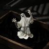 Micro Landscape Landscaping Accessories Halloween Ghost Figurine, Resin Miniature Chain Ghost, Face-Palm Pumpkin Dessert Table Decor Cute Spooky
