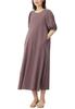 ANGELIEBE Maternity Nursing Cotton Voluminous Short and Size 10305160 Dress, Long-Lasting, Jersey, Sweat-Stain-Resistant, Sleeves, Sleeves, Pre-