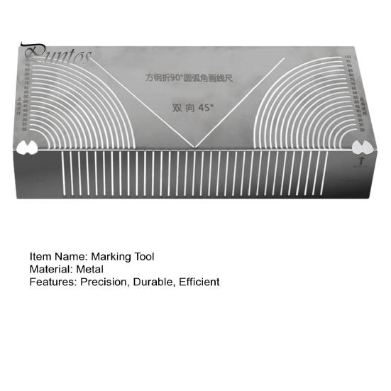Инструмент для маркировки угловой дуги, инструмент для гибки и сварки квадратных стальных труб под углом 90 градусов, регулируемый линейный дуговой скрайбер для металлообработки
