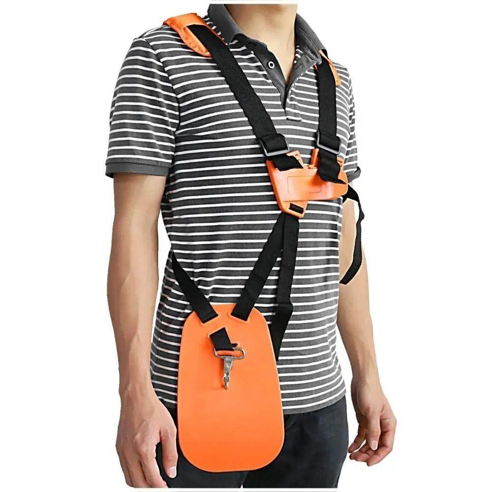Adjustable Strimmer Harness Orange Trimmer Shoulder Strap Brush Cutter Strap Trimmer