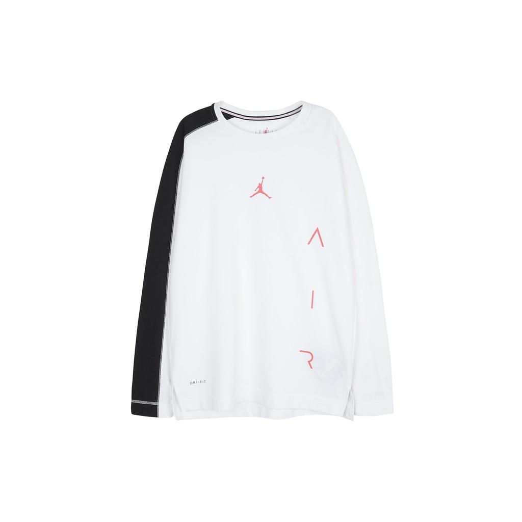 Jordan T Shirts Men's White Crew Neck Moderate Straight Fit DB4367-100