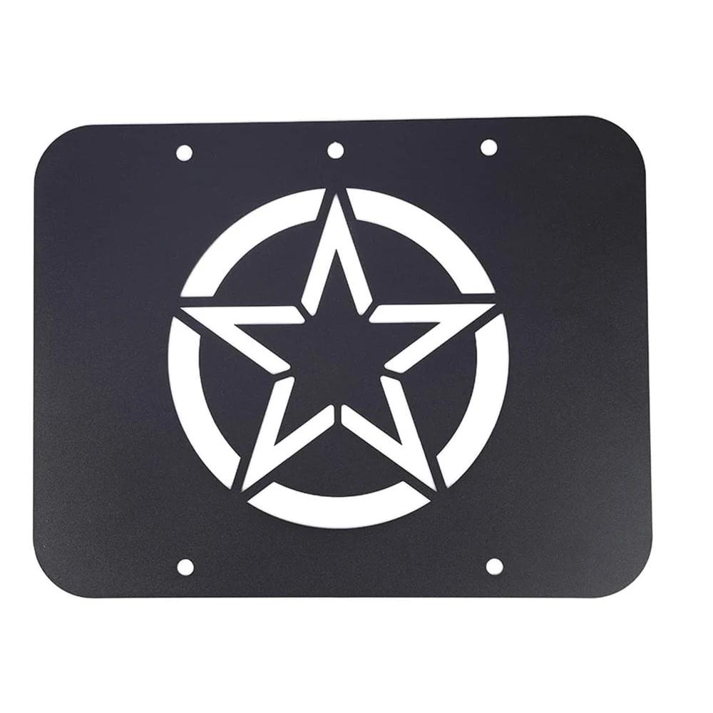 Black Car Tailgate Spare Tire Carrier Delete Filler Plate Cover For Jeep Wrangler JK 2007-2017