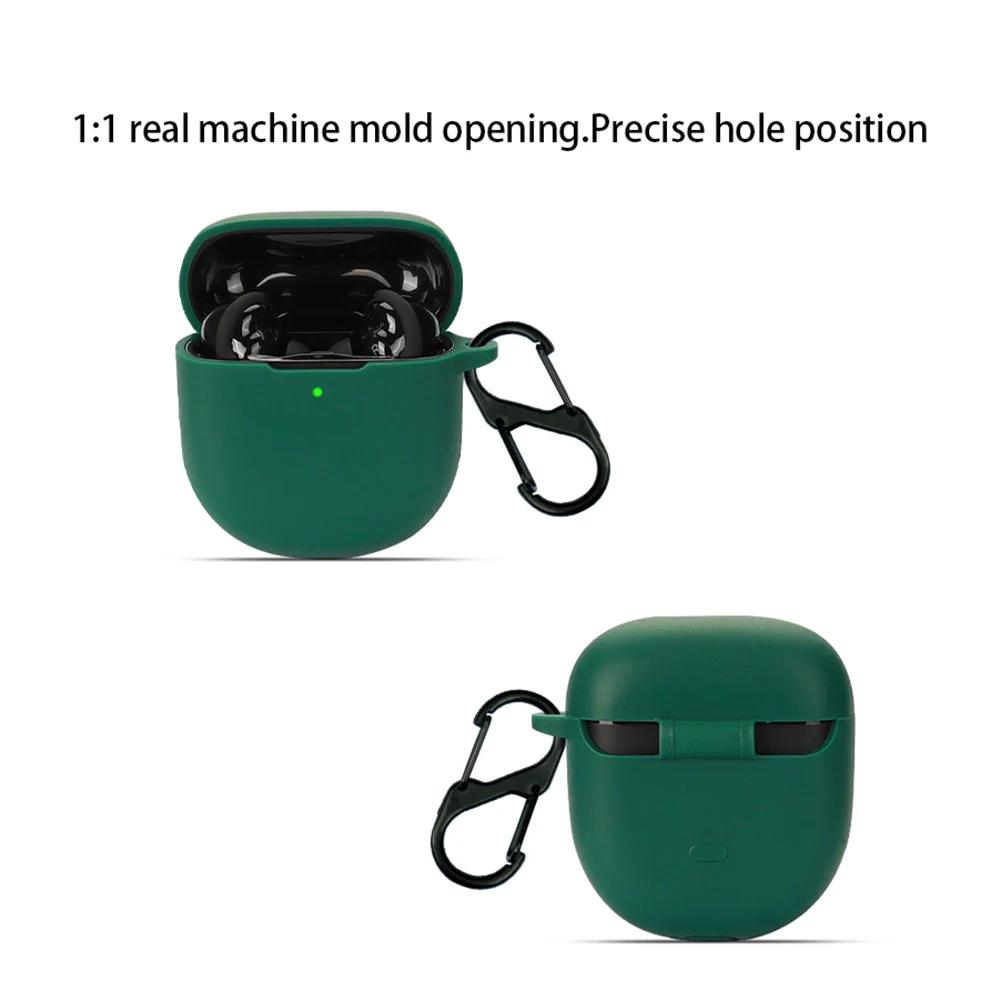 Силиконовый чехол-держатель для наушников с крючком, моющийся, защитный чехол для беспроводных наушников, замена для Bose QuietComfort Earbuds II