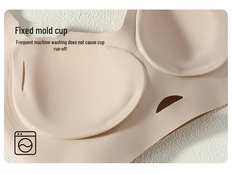 Фланелевый теплый беспроводной бюстгальтер жилетного типа: Бесшовный, Предотвращающий провисание, Идеально подходит для маленькой груди