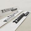 2PCS ABS Car Letter Side Fender Logo TURBO 4MATIC Badge Emblem Sticker For Mercedes Benz AMG A45 CLA35 45 X247 W213 Accessories