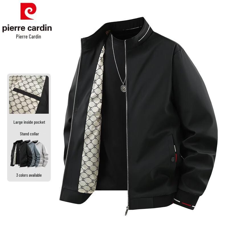 Pierre Cardin Мужская куртка свободного кроя с воротником-стойкой