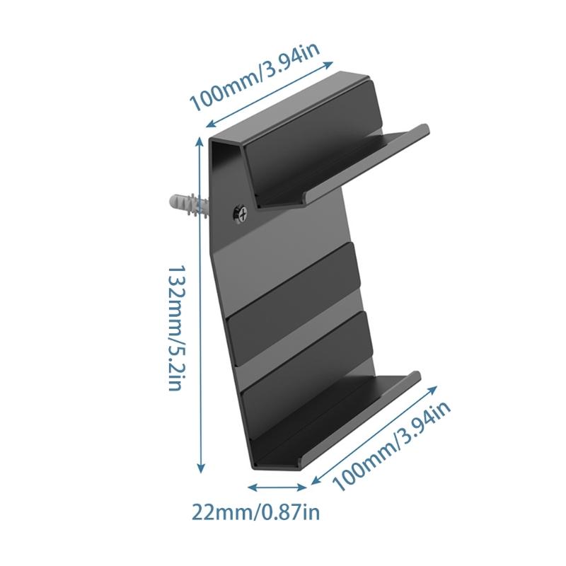 Metal Phone Wall Bracket Support Space Saving Design Wide Compatibility Up To 22mm Devices for Kitchen Bathroom Office