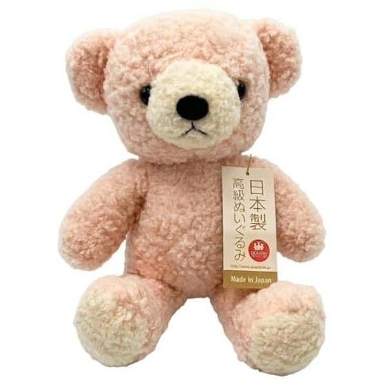 Doshin Japan-made stuffed animal Bear Teddy Soft S 21cm Rose color