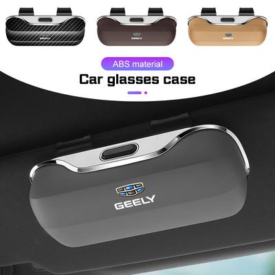 Автомобильный козырек Бокс для очков Портативный Для GEELY Monjaro Xingyue L KX11 Coolray Geometry C GX3 Emgrand Держатель для солнцезащитных очков Футляр для очков
