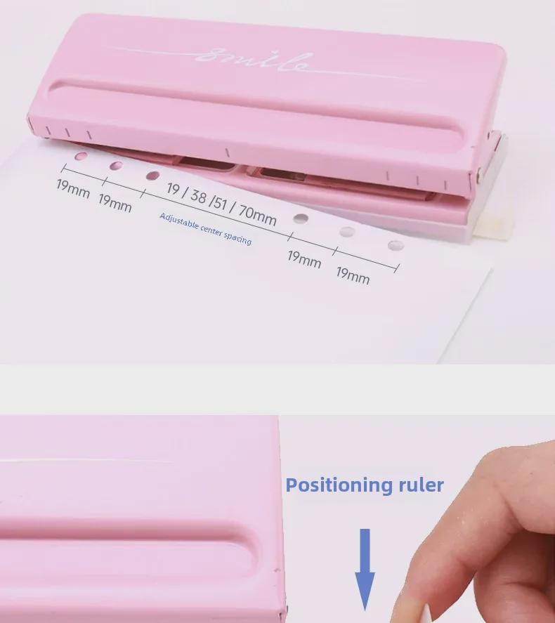 Kedeyou 9170 Adjustable 6-Hole Punch for Loose-Leaf Paper