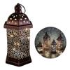 Middle East Vintage Hollowed Iron LED Lanterns Morocco Hanging Lighting for Unique Home and Festives Party Decoration