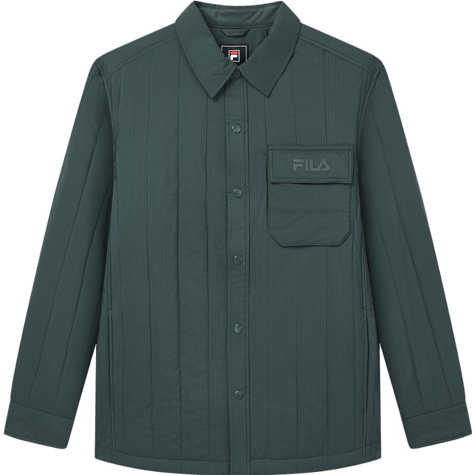 Men's Jacket FILA Puffer Jacket Men's Dark Bamboo Emerald