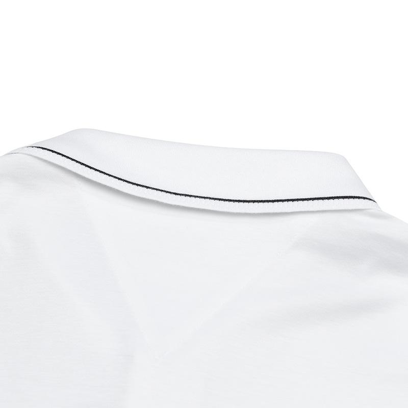 Fila Модная простая футболка-поло с коротким рукавом Мужские топы Белый F51M421101FWT