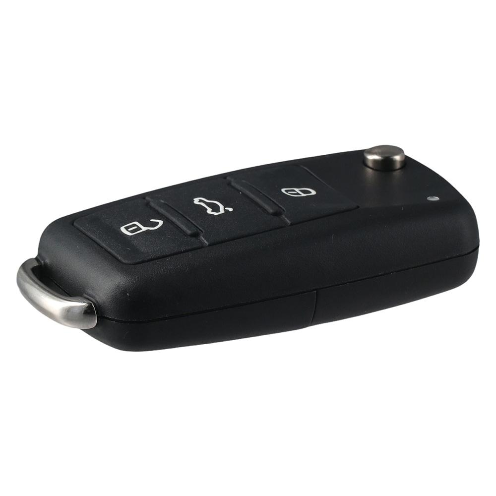 Пластиковый корпус ключа Черный корпус ключа-брелока 3 кнопки Корпус ключа Корпус ключа для VW