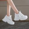 2025 New Spring Thick-soled Inner Height Increase Dad Shoes Women's Small Height Sports Shoes Versatile and Popular Women's Shoes