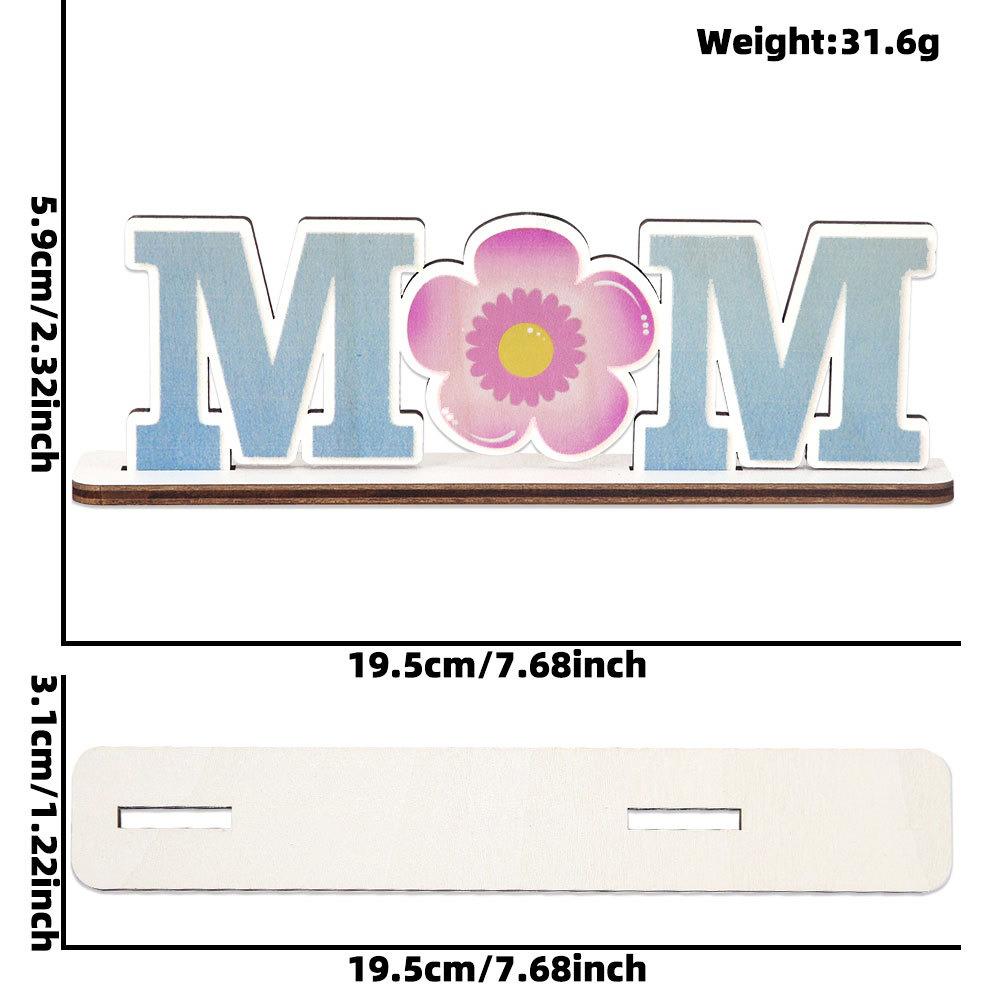 Украшения на День матери Любовные письма Деревянные украшения Украшения на День рождения матери Выдолбленные Decorazioni Per Giardini