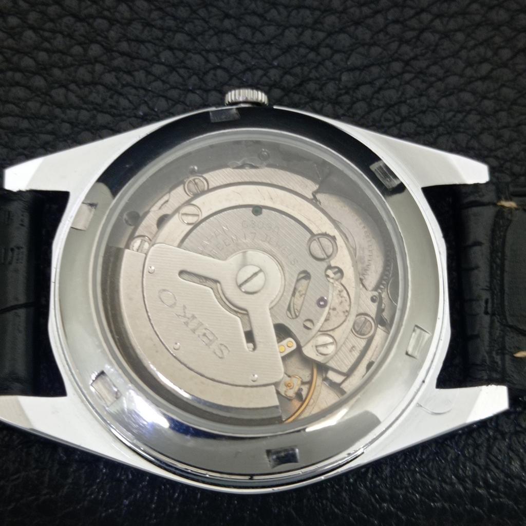 ЯПОНСКИЕ ВИНТАЖНЫЕ ОТРЕМОНТИРОВАННЫЕ МУЖСКИЕ СЕРЕБРИСТЫЕ ЧАСЫ SEIKO 5 АВТОМАТИЧЕСКИЕ 6309A a442923-1