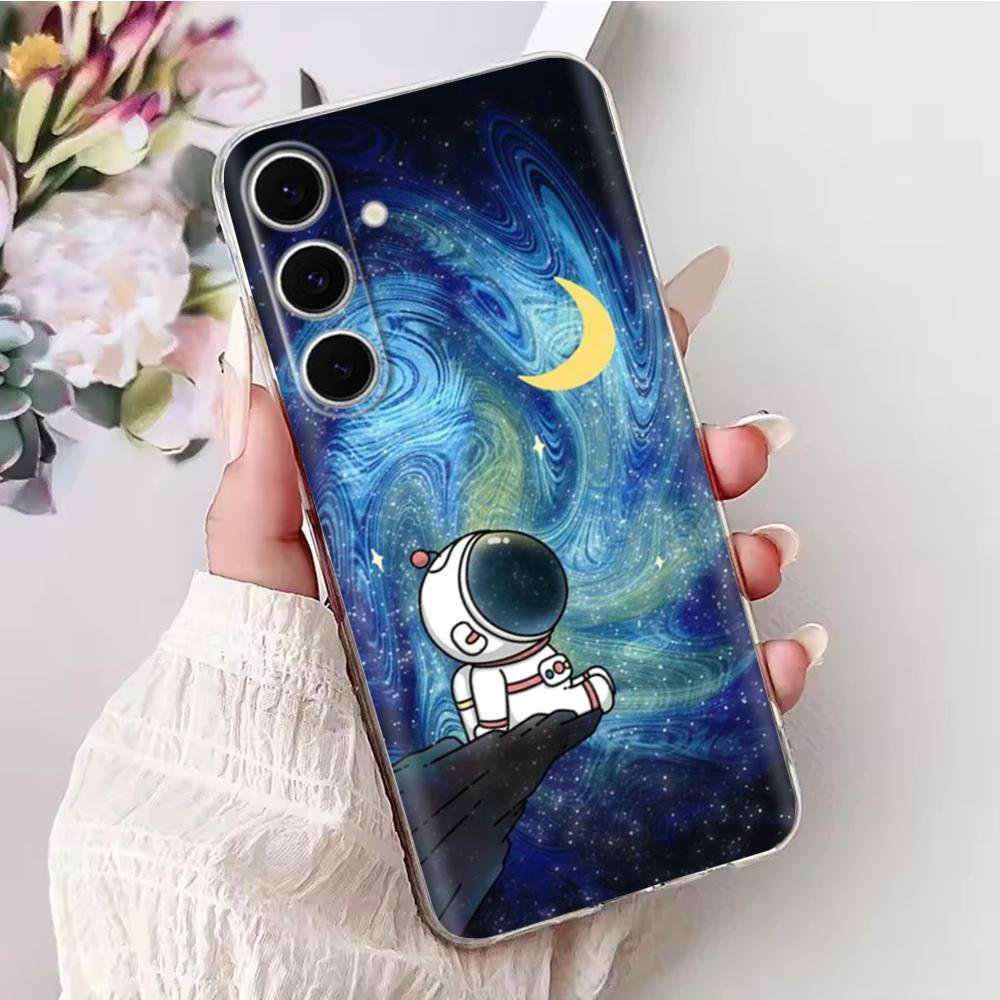 Чехол для Samsung Galaxy S24 FE Чехол Смешные животные Мягкий Гладкий Жидкий Силикон Высококачественная Накладка для Galaxy S24 FE SM-S721B 6.7"