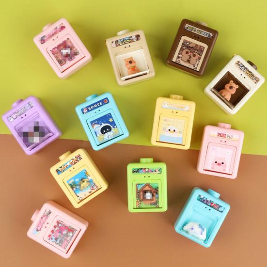 3D Брелок-коробка с астронавтом Мультяшный Креативный Pop It Игрушка-антистресс для детей Милый Брелок-подвеска Подарок для снятия стресса