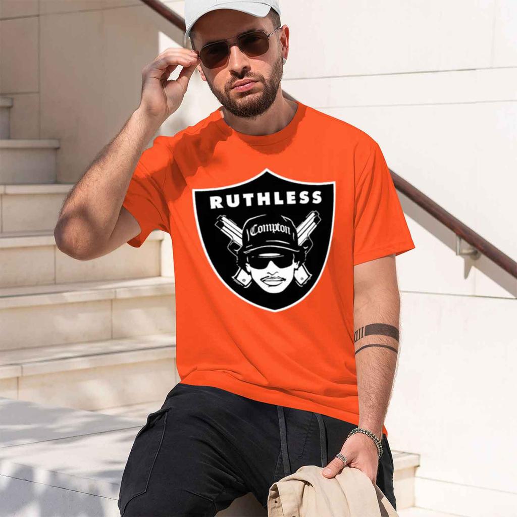 Streetwear Style Unisexs Tshirt Ruthless Compton Theme Summer Casual Wear Gift For Hip Hop Fans 2026 New Model Shortsleeve Crewn