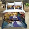 Fatestay Night HD Print Three Piece Bedding Set Fashion Article Boys Or Adults For Beds Quilt Covers Pillowcases Gift