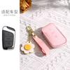 Подходит для Chery Little Ant Чехол для ключей Женский Ручной работы Коровья кожа Милый Мультяшный Сумка-чехол для ключа автомобиля Пряжка Высококачественная кожа