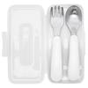 Oxo Baby Tote Spoon Fork Set, Spoon + Fork + Case, Gray, Korean Popular Tableware