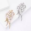 Fashion Creative Alloy Pearl Grape Brooch Temperament High-end Women's Clothing Corsage Jewelry Pin