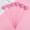 10pcs Love Heart Cake Toppers DIY Decoration Vase Picks Decor  Valentine's Day
