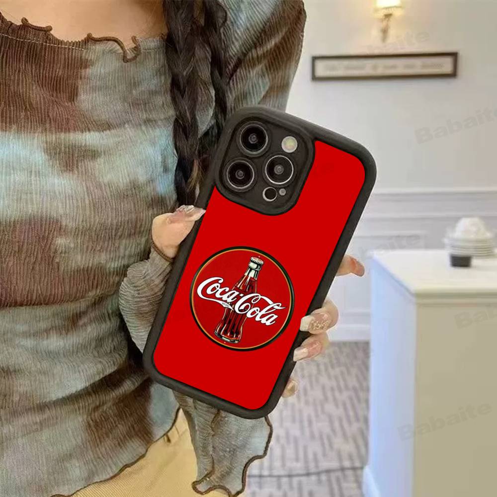 Логотип C-COCA C-COLA Силиконовый Мягкий Чехол Для Телефона Для IPhone 17 16 14 13 12 11 15 Pro Max Plus Air Cover