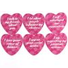 Карты с признанием в любви 8,5*8,5 см, 55 шт. Карты-оракулы в форме сердца для влюбленных со значениями на них