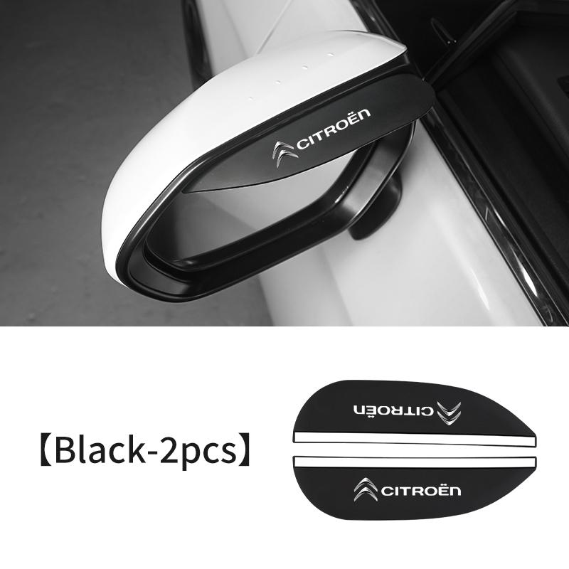 AMX1 2PCS Car Rearview Mirror Rain Shield Stickers Rain Eyebrow Accessory For Citroen C3 C4 C5 C1 C2 Berlingo Celysee Xsara Picasso