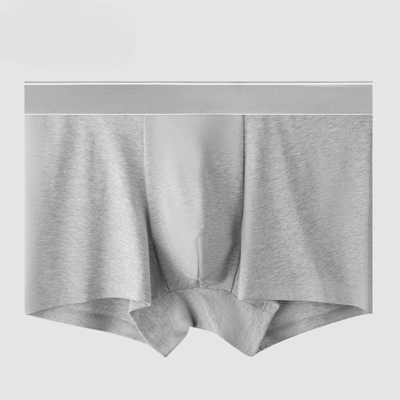 Мужское нижнее белье из чистого хлопка с антибактериальной внутренней частью, дышащее, однотонное, для мальчиков, для молодых мужчин, со средней посадкой