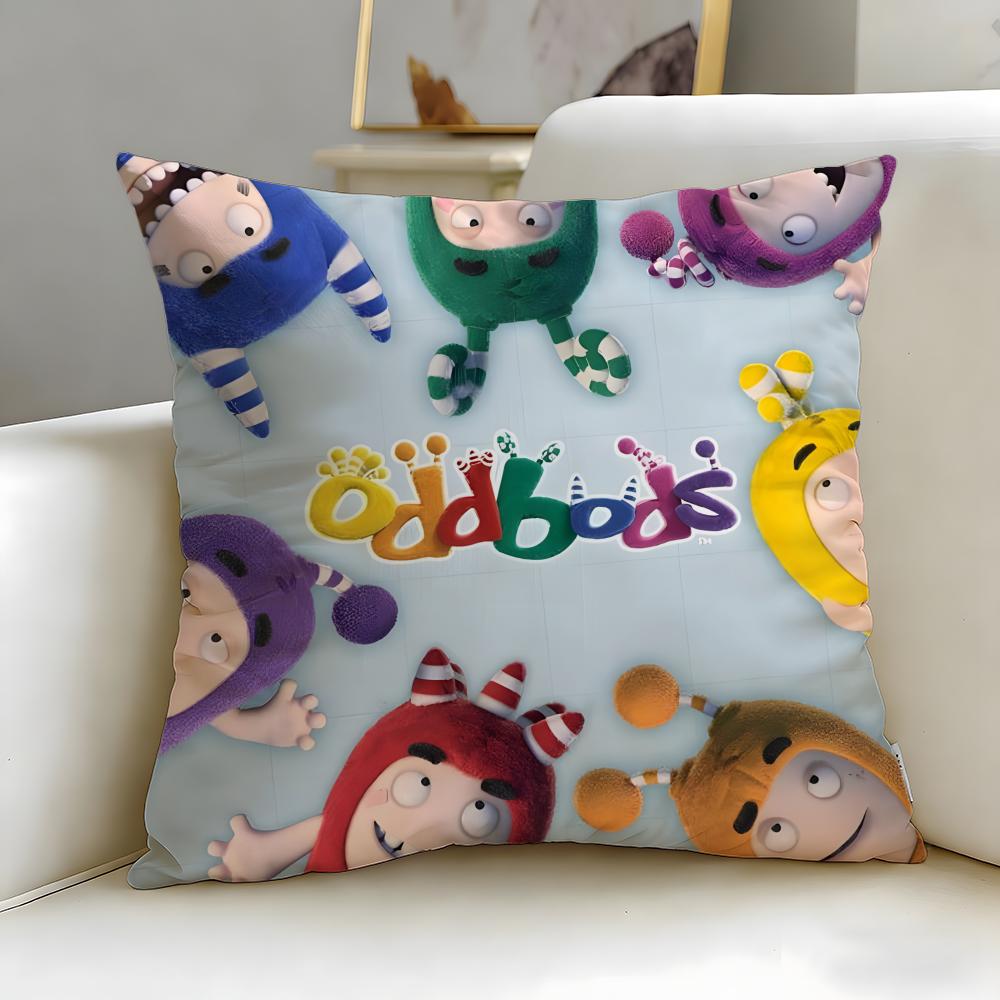 Популярный мультфильм Oddbods Наволочка Мягкая и Легко стирающаяся – Универсальная для Дивана, Кровати, Путешествий и Офиса