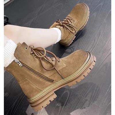 Осенние и зимние высокие сапоги Зимняя модная обувь на платформе Зимние сапоги Ботильоны на высоком каблуке Ботильоны с толстой подошвой Теплые ботинки для девочек