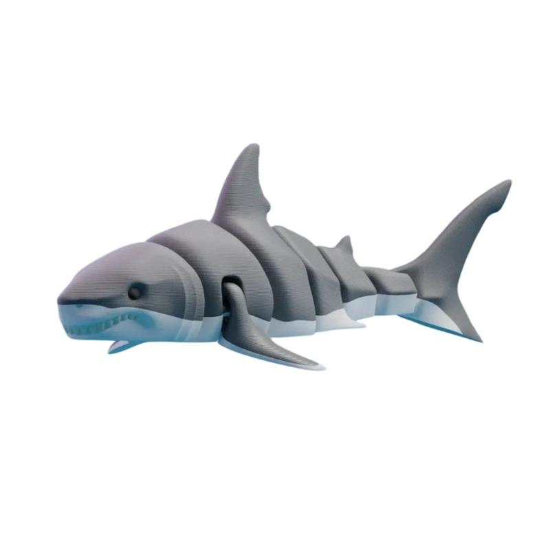 Артикулируемые 3D-печатные морские животные Декор Акула Кит Пингвины Фигурка С Гибкими Сочленениями Для Настольной Полки Декор Искусство