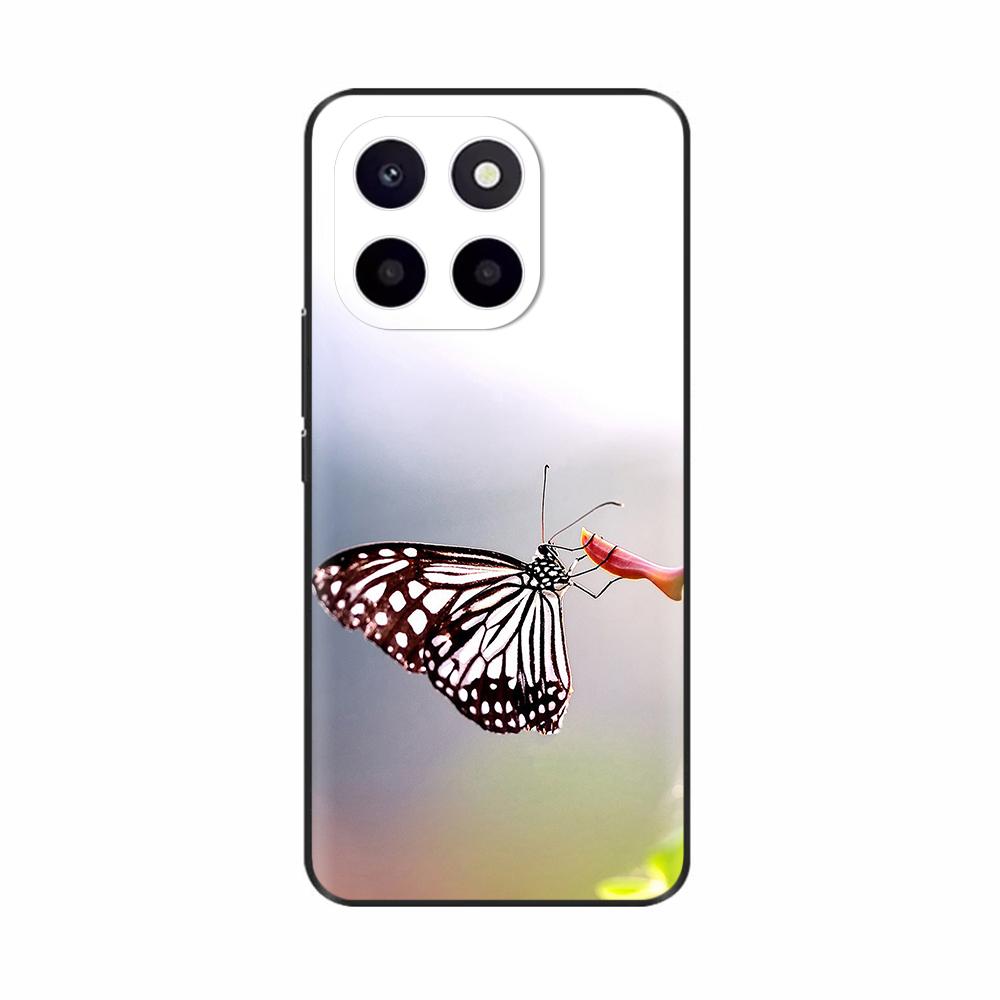 Чехол для Honor X6c Милый ТПУ Силиконовый Чехол для Телефона Для Honor X6c Задняя Крышка HonorX6c X 6C С Принтом Цветов Мягкий Силикон Coque Fundas